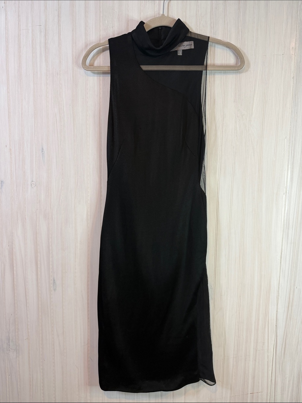 GALVAN LONDON SHEER CUTOUT PANEL MOCKNECK PENCIL MIDI 4
